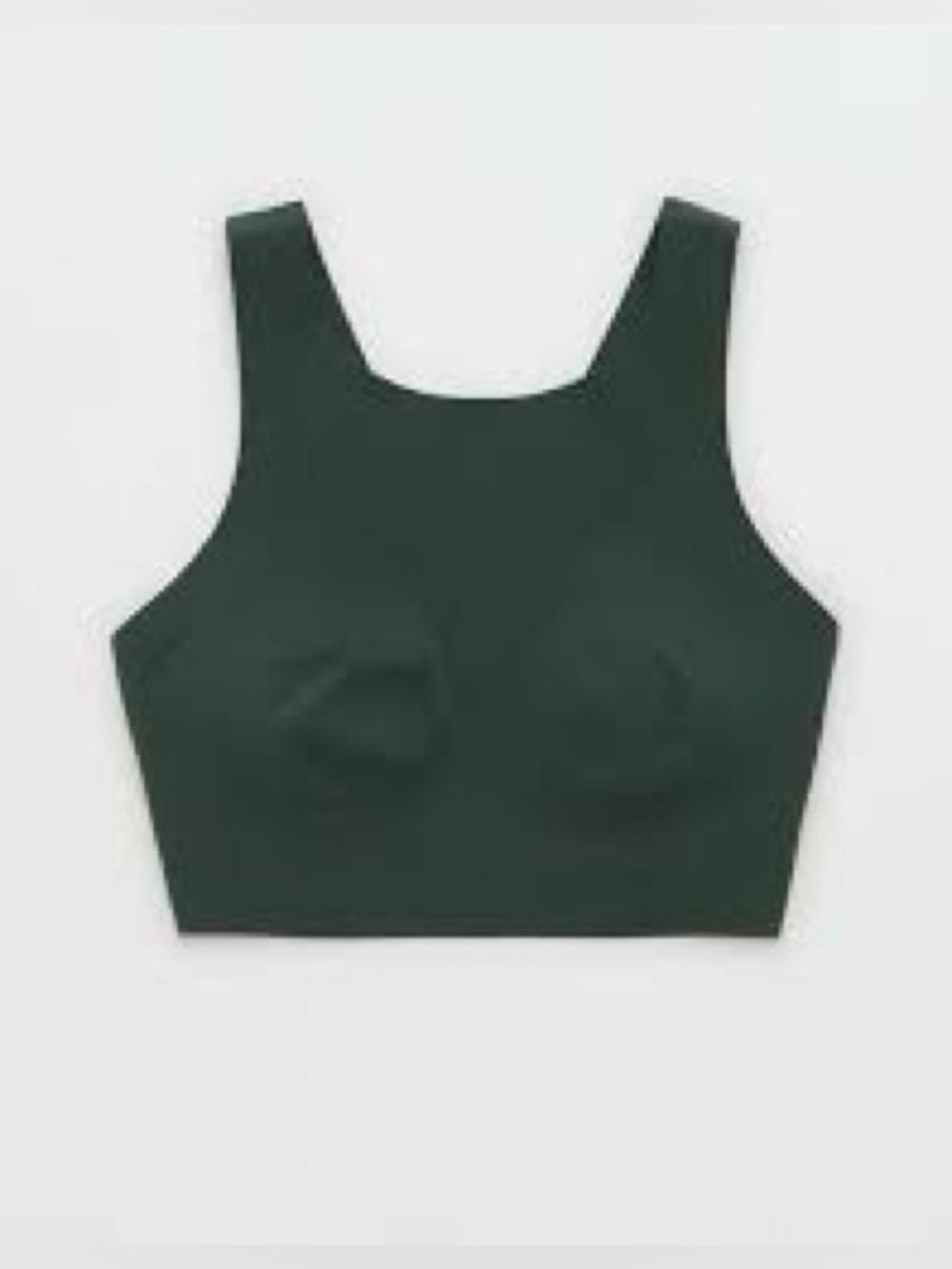 Aerie Smoothies Racerback bralette Dark Green Cropped Tank Bralette
